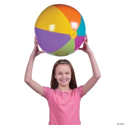 Bright Jumbo Beach Balls - 6pk